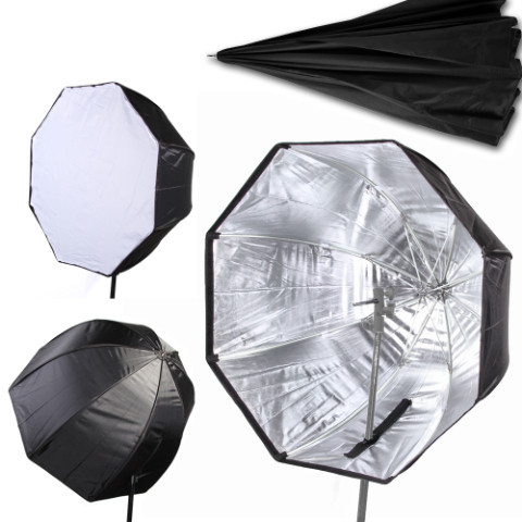 80cm Umbrella Octa Softbox - Black